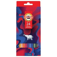 KOH-I-NOOR Карандаши цветные Элефант, 24 цвета (3554024036KS)