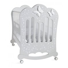 Кроватка Feretti Charme (качалка), на полозьях серый