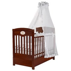 Кроватка Feretti Enchant FMS (классическая), продольный маятник темный орех