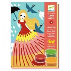 DJECO Набор для создания картин из цветного песка Выходной (08659)