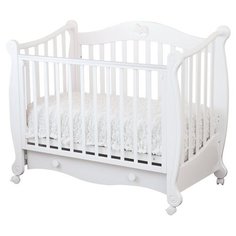 Кроватка Красная Звезда Валерия С749 Мишка на облачке (качалка) белый