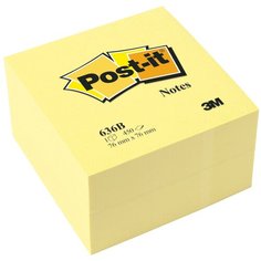 Post-it Блок-кубик Classic, 76х76 мм, канареечно-желтый, 450 штук (636B)