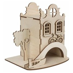 Mr. Carving Заготовка для декорирования Чайный домик "Амстердам" ВД-565 бежевый