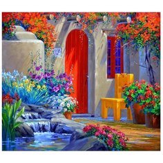 Color Kit Картина по номерам "Уютный дворик" 30х40 см (KS035)