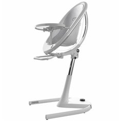Стульчик для кормления Mima Moon 2G, white/silver
