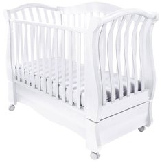 Кроватка Feretti Royal FMS (качалка), продольный маятник bianco