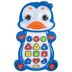 Развивающая игрушка BONDIBON Умный телефон Пингвин ВВ4548, синий