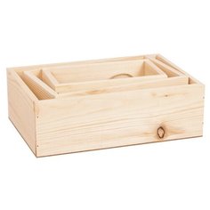 Ящик Дарите счастье набор 3 в 1 с шильдиком бежевый