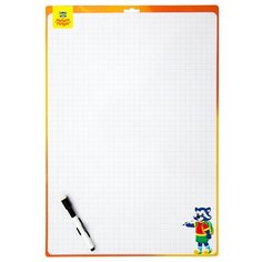 Доска для рисования детская Мульти-Пульти 2-х сторонняя с маркером (252762) оранжевый