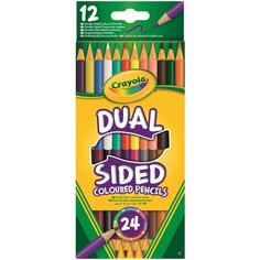 Crayola Цветные карандаши двусторонние 12 шт, 24 цвета (68-6100)