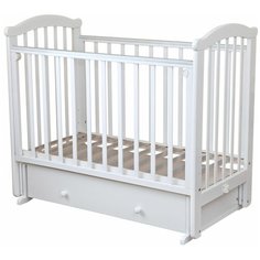 Кроватка Красная Звезда Ирина С625 (классическая), поперечный маятник белый