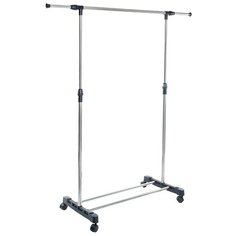 Напольная вешалка Доляна телескопическая 279061 хромированный/черный