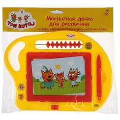 Доска для рисования детская Играем вместе Три кота (B1638242-3CATS) желтый