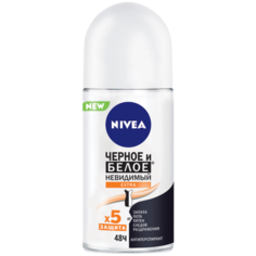 Nivea антиперспирант, ролик, Черное и Белое Невидимый Extra, 50 мл