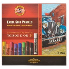 KOH-I-NOOR Пастель сухая Toison dor Extra Soft 24 цвета