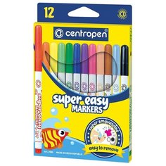 Centropen Набор фломастеров Super Easy, 12 шт. (2580)
