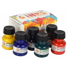 KOH-I-NOOR Тушь акриловая плакатная 6 цветов по 20 г (01417S0601KK)