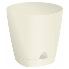 Горшок InGreen с поддоном Аmsterdam ING6202, 8л, 25х24.4 см сливочный