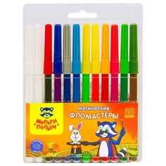 Мульти-Пульти Набор фломастеров Енот в Стране Чудес (WP_14747), 12 шт.