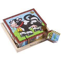 Кубики-пазлы Melissa & Doug Farm Cube Puzzle