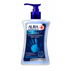 Крем-мыло Aura Derma Protect Антибактериальное с маслом чайного дерева и тимьяном, 250 мл