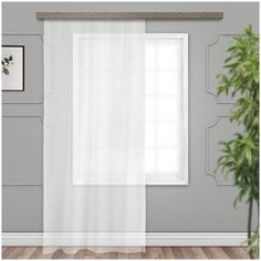 Тюль Witerra Диамант на ленте 150x275 см белый