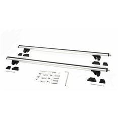 багажник AMOS Alfa на рейлинги для Great Wall Hover H5 (2010- н.в.), 1.3 м серебристый Амос