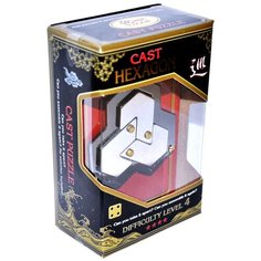 Головоломка Cast Puzzle Hexagon, уровень сложности 4 (HZ 4-12) серый