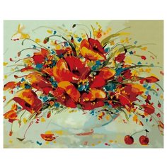 Белоснежка Картина по номерам "Весенние маки" 40х50 см (832-АВ)