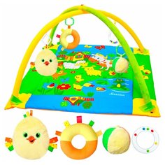 Развивающий коврик Мякиши Лужайка с цыпленком (195)