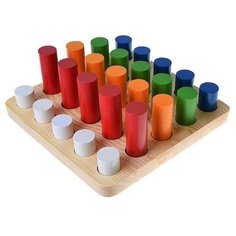 Сортер RNToys Цилиндры-втыкалки (5 рядов)