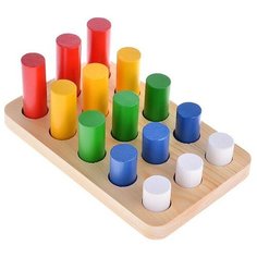 Сортер RNToys Цилиндры-втыкалки (3 ряда)