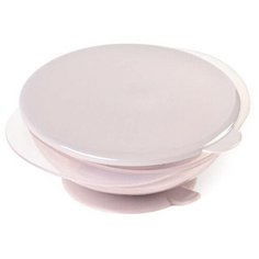 Тарелка Happy Baby на присоске с крышкой (15002), lilac