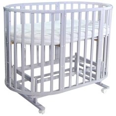 Кроватка everflo Allure (ES-008), поперечный маятник grey