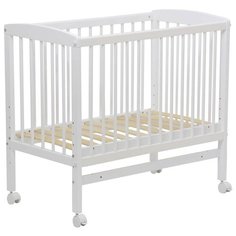 Кроватка Polini Simple 100 (качалка) белый
