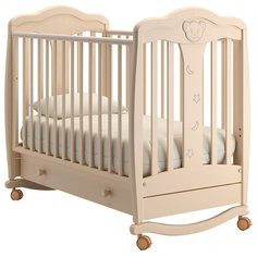 Кроватка Гандылян Мишель (качалка), на полозьях слоновая кость