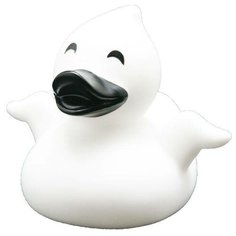 Игрушка для ванной FUNNY DUCKS Привидение уточка (1896) белый/черный