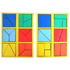 Головоломка SmileDecor Сложи квадрат 1 уровень (мини) Н001