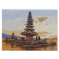 Рыжий кот Картина по номерам "Восточный пейзаж" 22*30см (HS145)