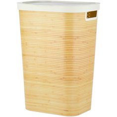 CURVER Корзина для белья Bamboo 60x44x35см серый/бежевый