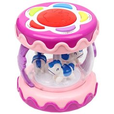 Интерактивная развивающая игрушка Ути-Пути Музыкальная карусель, розовый