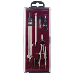 KOH-I-NOOR Готовальня 06902 6 предметов (06902B0000TE) черный/серебристый