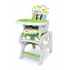 Стульчик-парта Kenga YB601A, зеленый/белый