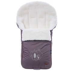 Конверт-мешок Nuovita Islanda Bianco меховой 90 см шоколад