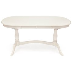 Стол кухонный TetChair Siena SA-T6EX2L, раскладной, ДхШ: 150 х 80 см, длина в разложенном виде: 185 см, ivory white