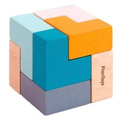 Головоломка PlanToys 3D Puzzle Cube (4134) разноцветный