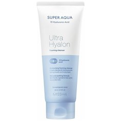 Missha пенка для умывания с гиалуроновой кислотой Super Aqua Ultra Hyalron Cleansing Foam, 200 мл