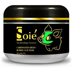 SOIE Нежно-зелёная очищающая пузырьковая маска Carbonated Green Bubble Clay Mask, 100 мл