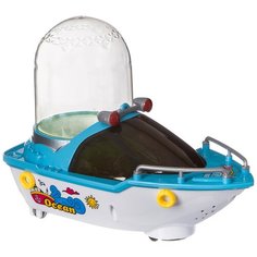 Игрушка для ванной Nan Di Toys Пароход с фонтаном (ND088) белый/голубой