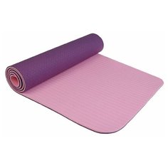 Коврик Sangh Yoga mat двухцветный, 183х61х0.8 см фиолетовый однотонный